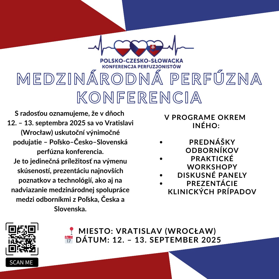 Poľsko-Česko-Slovenská perfúzna konferencia, Vratislav 2025